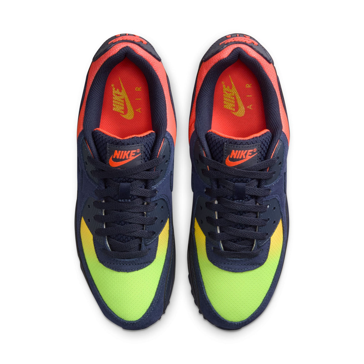 Nike Air Max 90 - Lemon Venom/Blackened Blue/Hyper Crimson DM0029-700