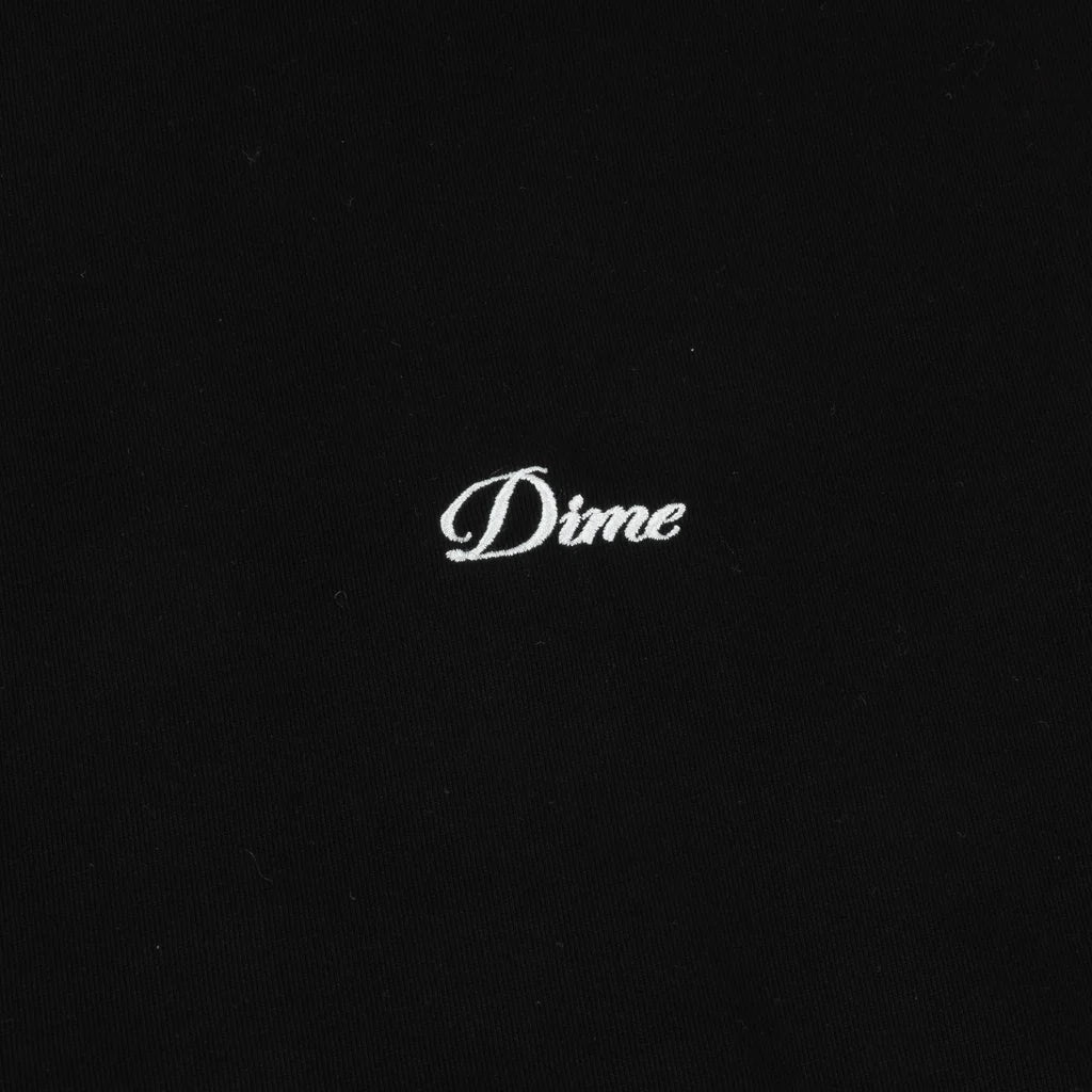 Dime Cursive Small Logo T-Shirt Black