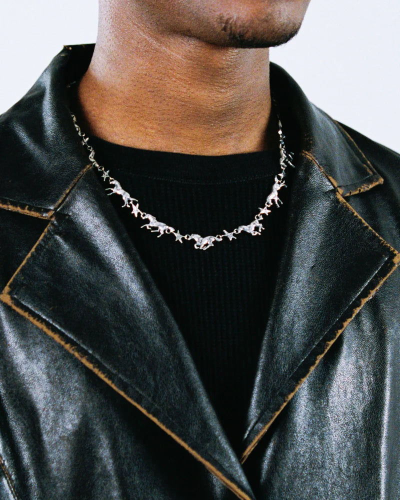 TwoJeys Icon Wild Horse Necklace Silver