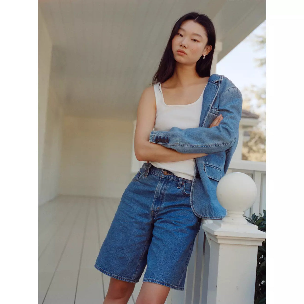 Levi's W Baggy Dad Jort Foolish Love