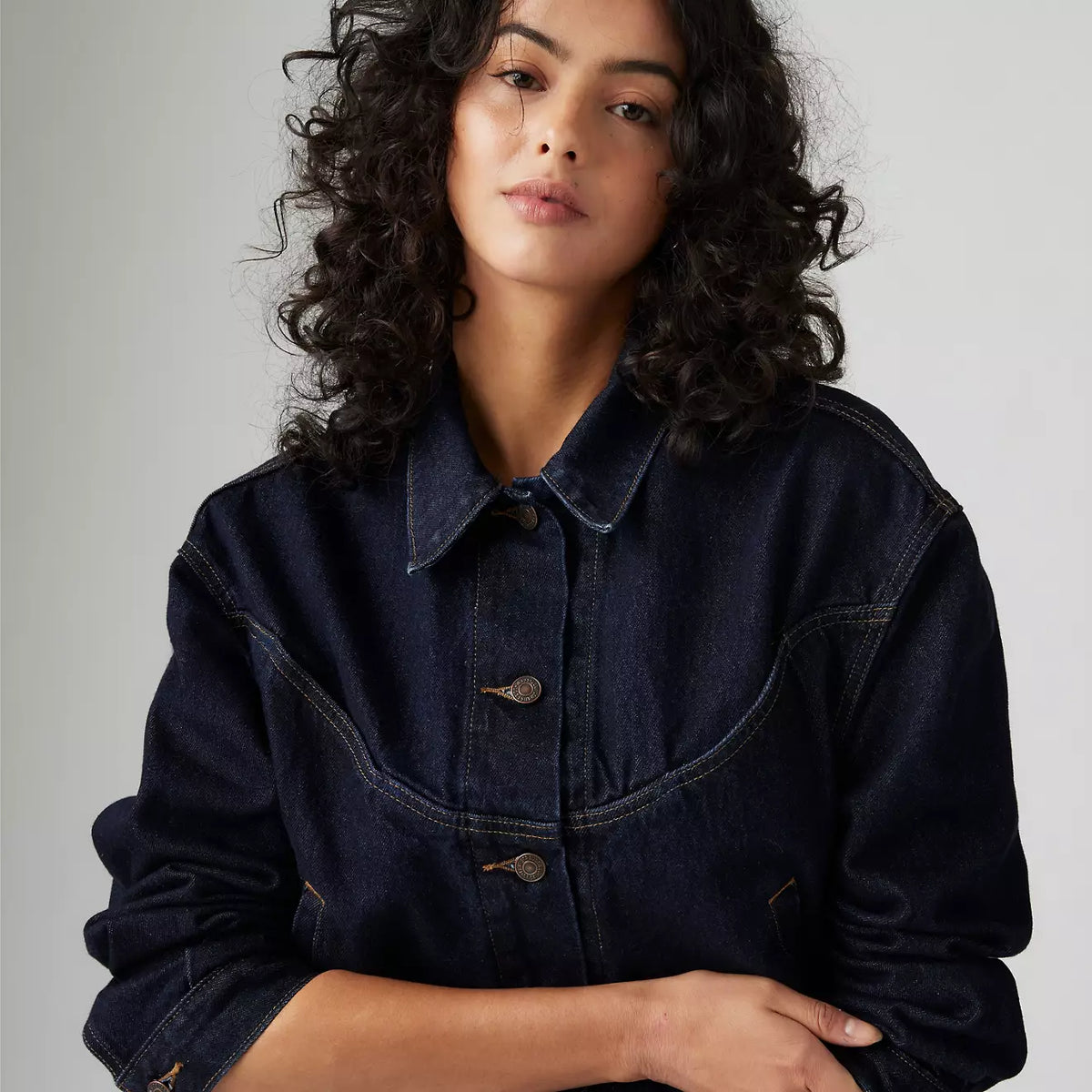 Levi's W Shrunken 90S Trucker Jacket Dream Nice Dreams
