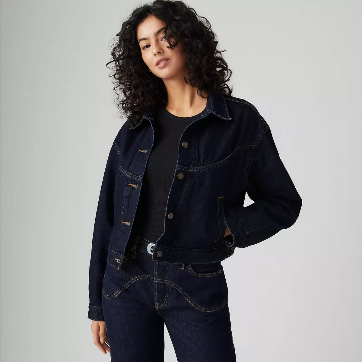 Levi's W Shrunken 90S Trucker Jacket Dream Nice Dreams