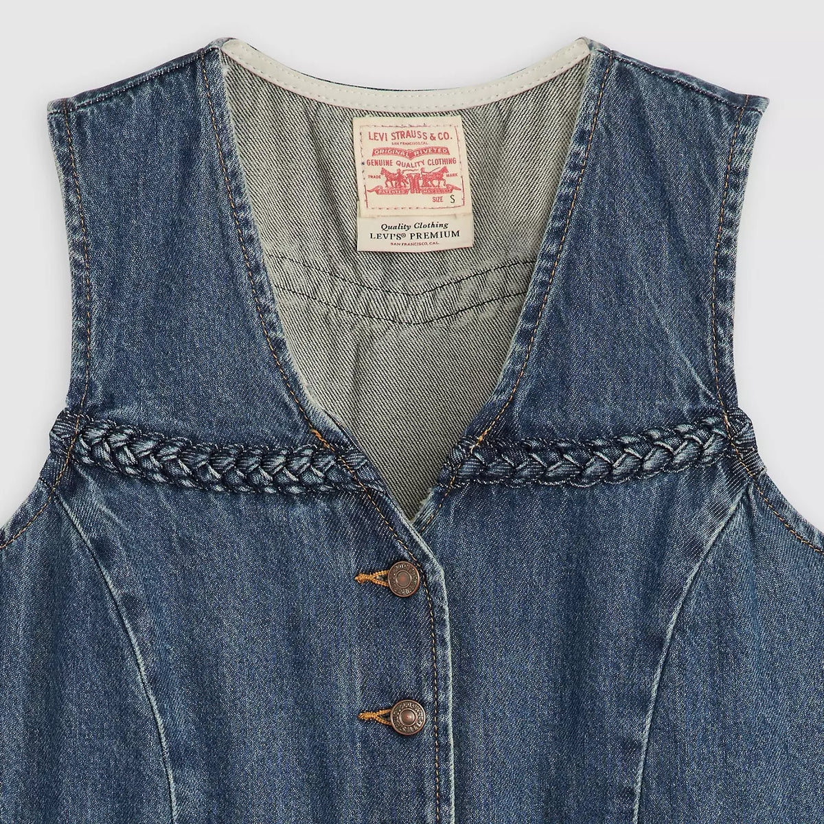 Levi's W Braided Vest Big Yikes