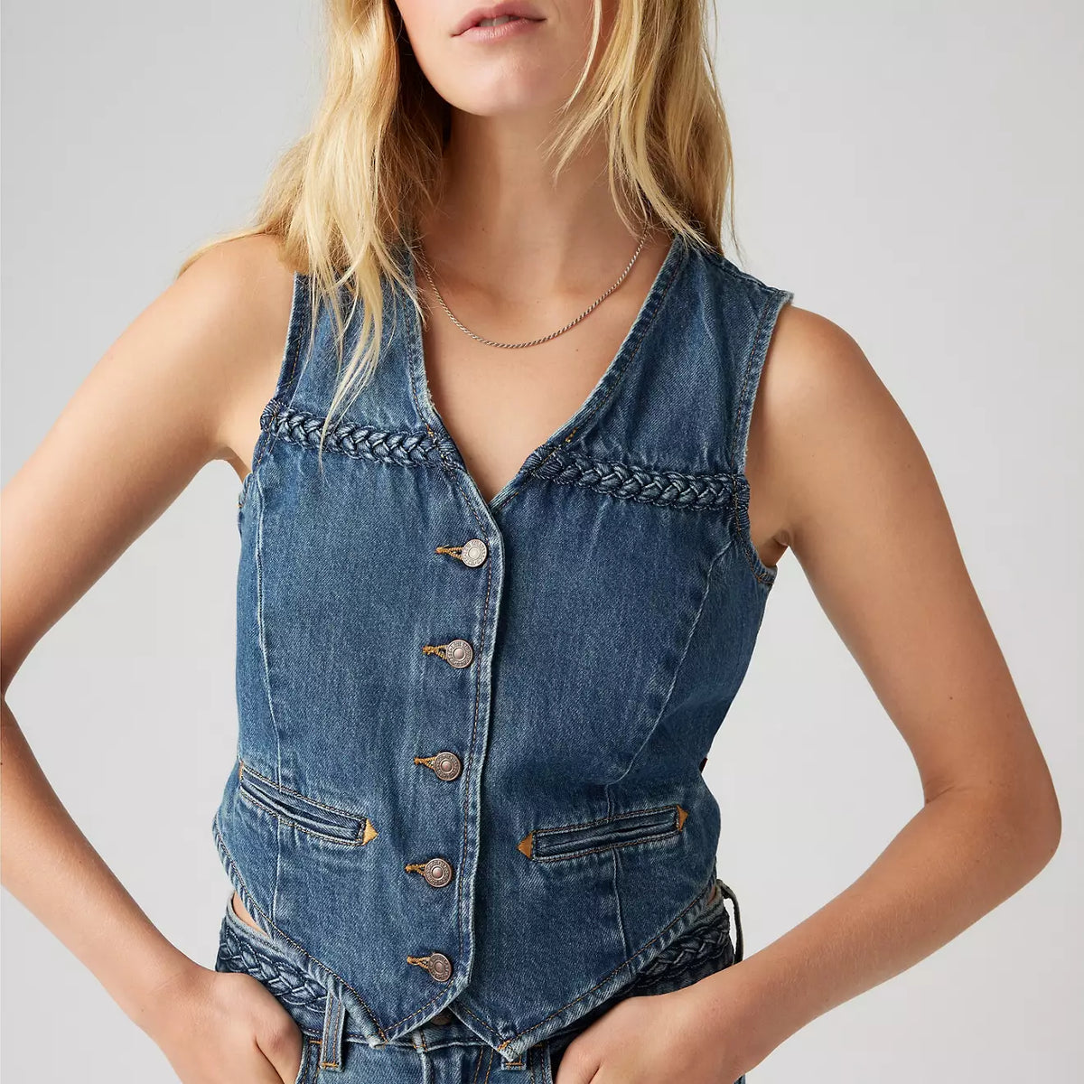Levi's W Braided Vest Big Yikes
