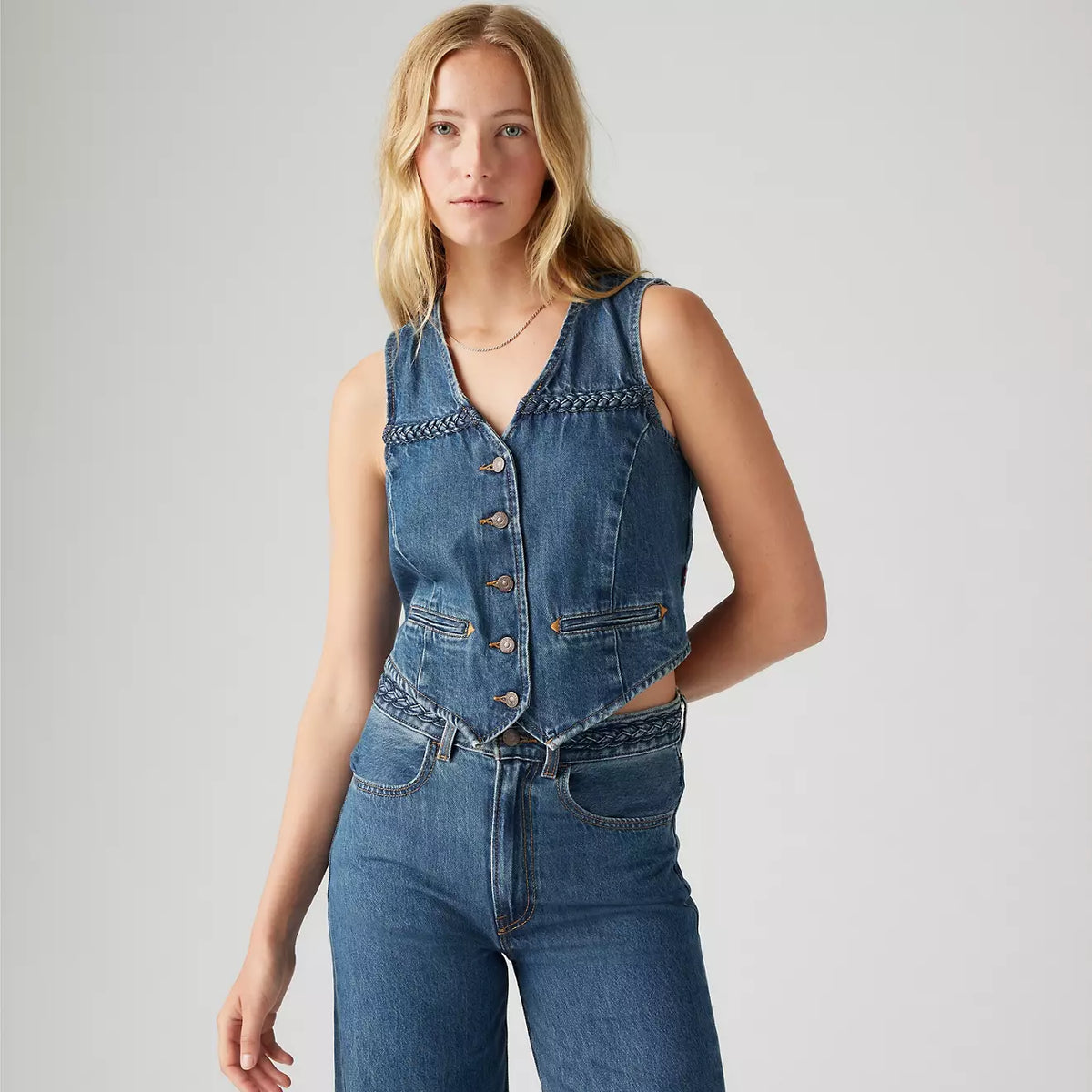 Levi's W Braided Vest Big Yikes