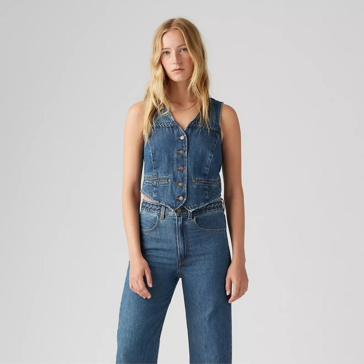 Levi's W Braided Vest Big Yikes