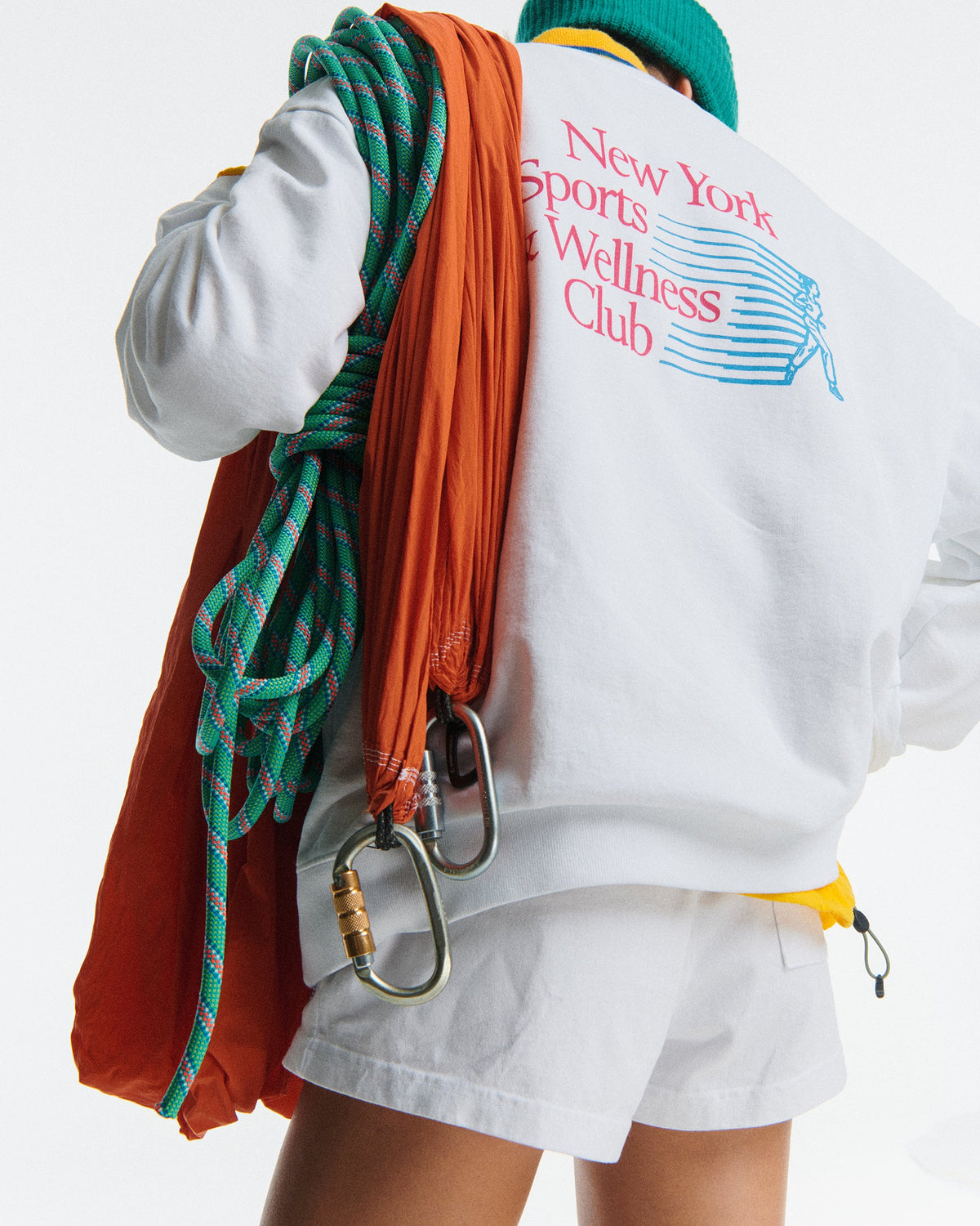 Sporty & Rich W NY Motion Crewneck White