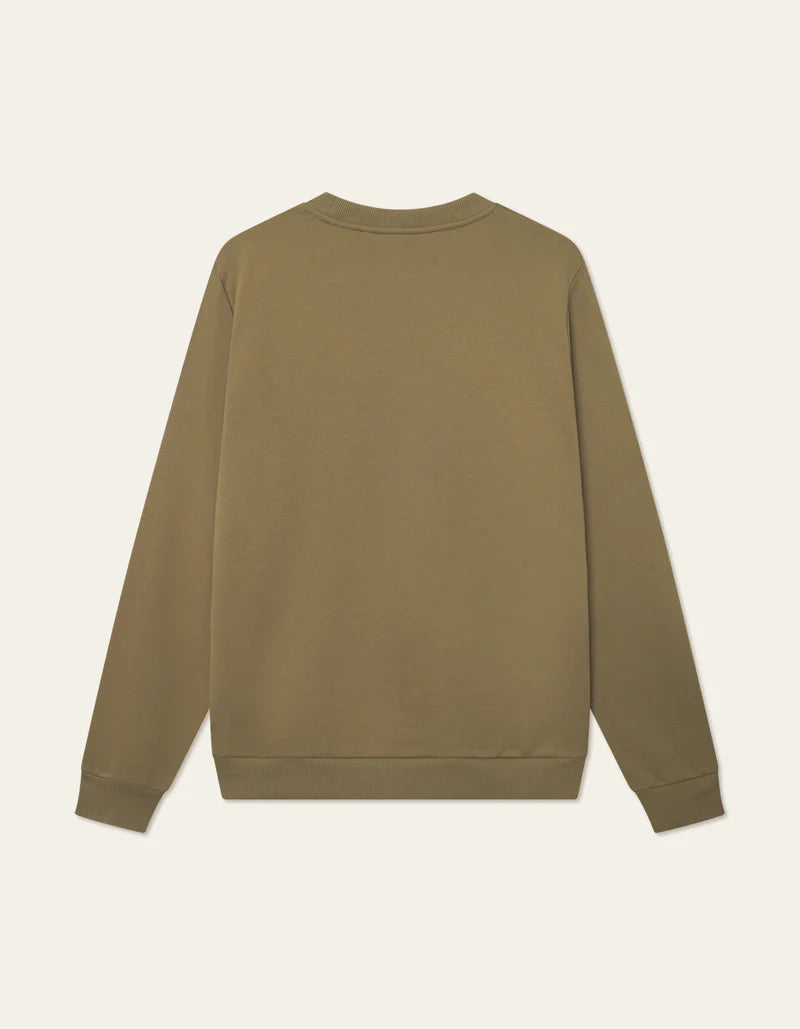 Lex Deux Felipe Patch Sweatshirt Military Olive
