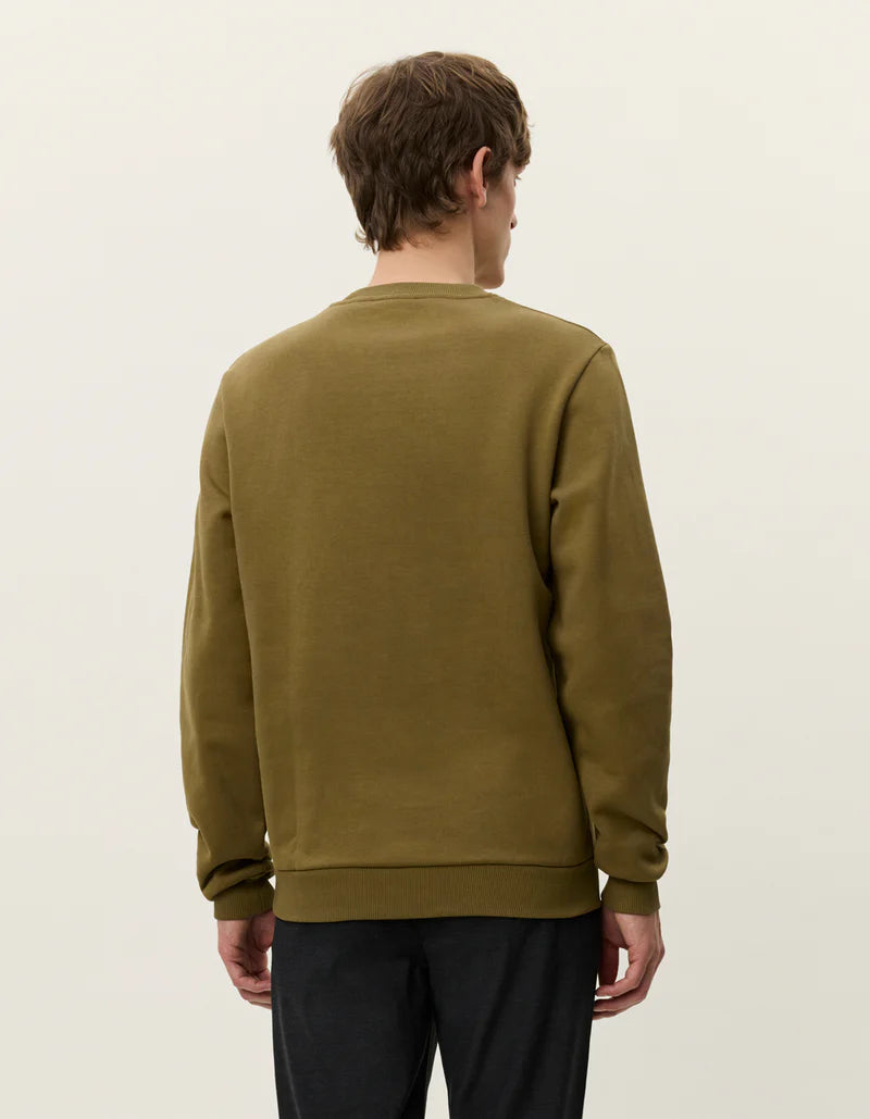 Lex Deux Felipe Patch Sweatshirt Military Olive