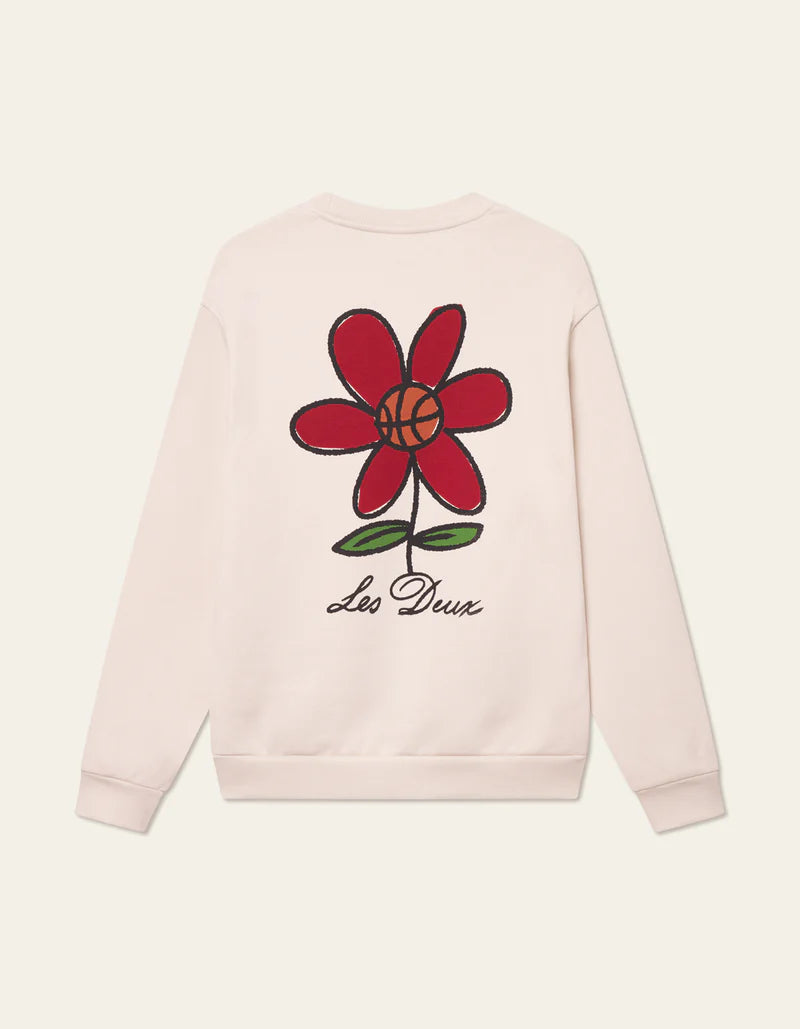 Les Deus Flower Basket Sweatshirt Ivory