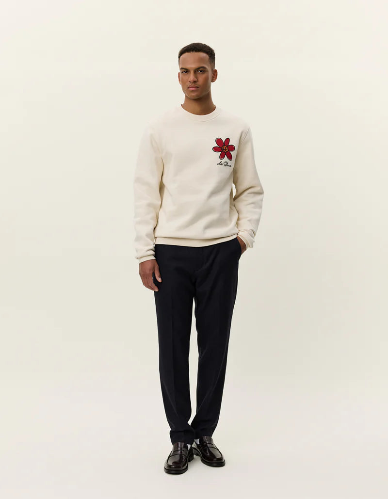 Les Deus Flower Basket Sweatshirt Ivory