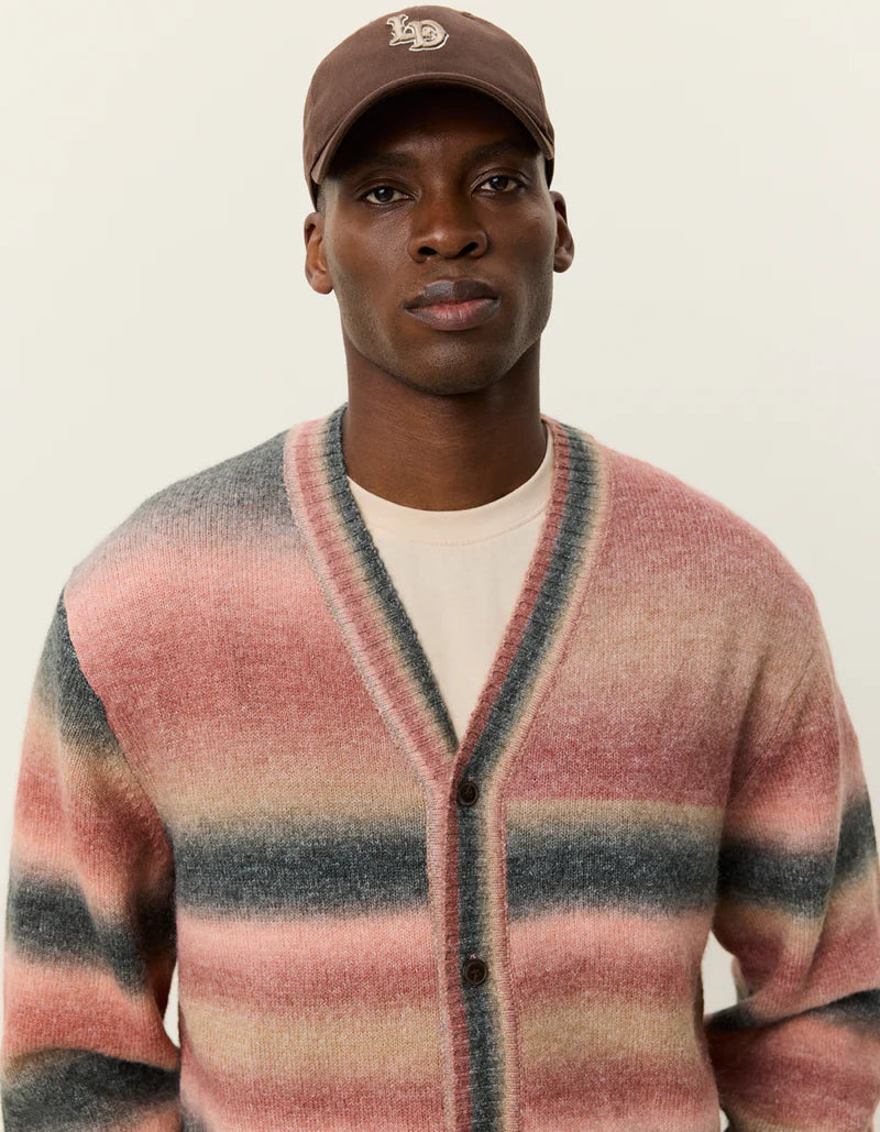 Les Deux Boston Gradient Knitted Cardigan Sea Moss Green