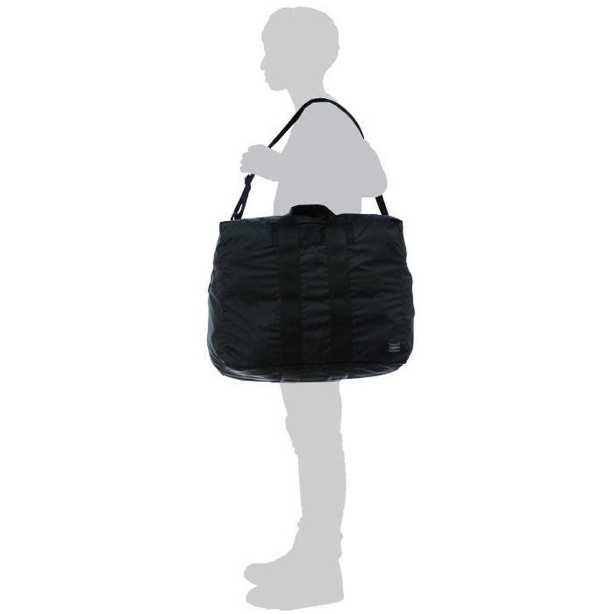 FLEX 2WAY DUFFLE BAG (S) - BLACK