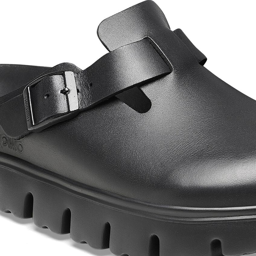 Birkenstock W Boston Exquisite Chunky Narrow - Black Leather