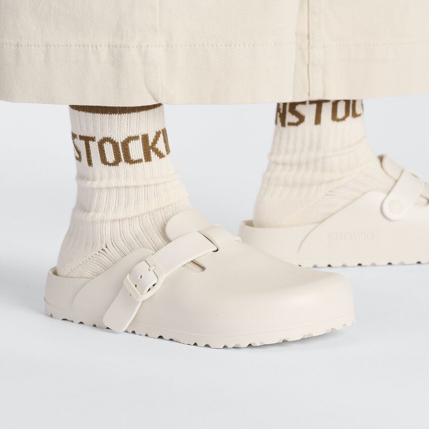 Birkenstock W Boston Eva Narrow - Eggshell