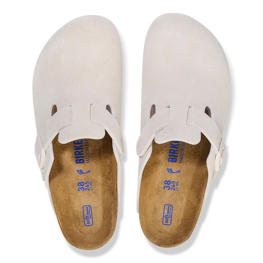 W BOSTON SOFT FOOTBED SUEDE NARROW