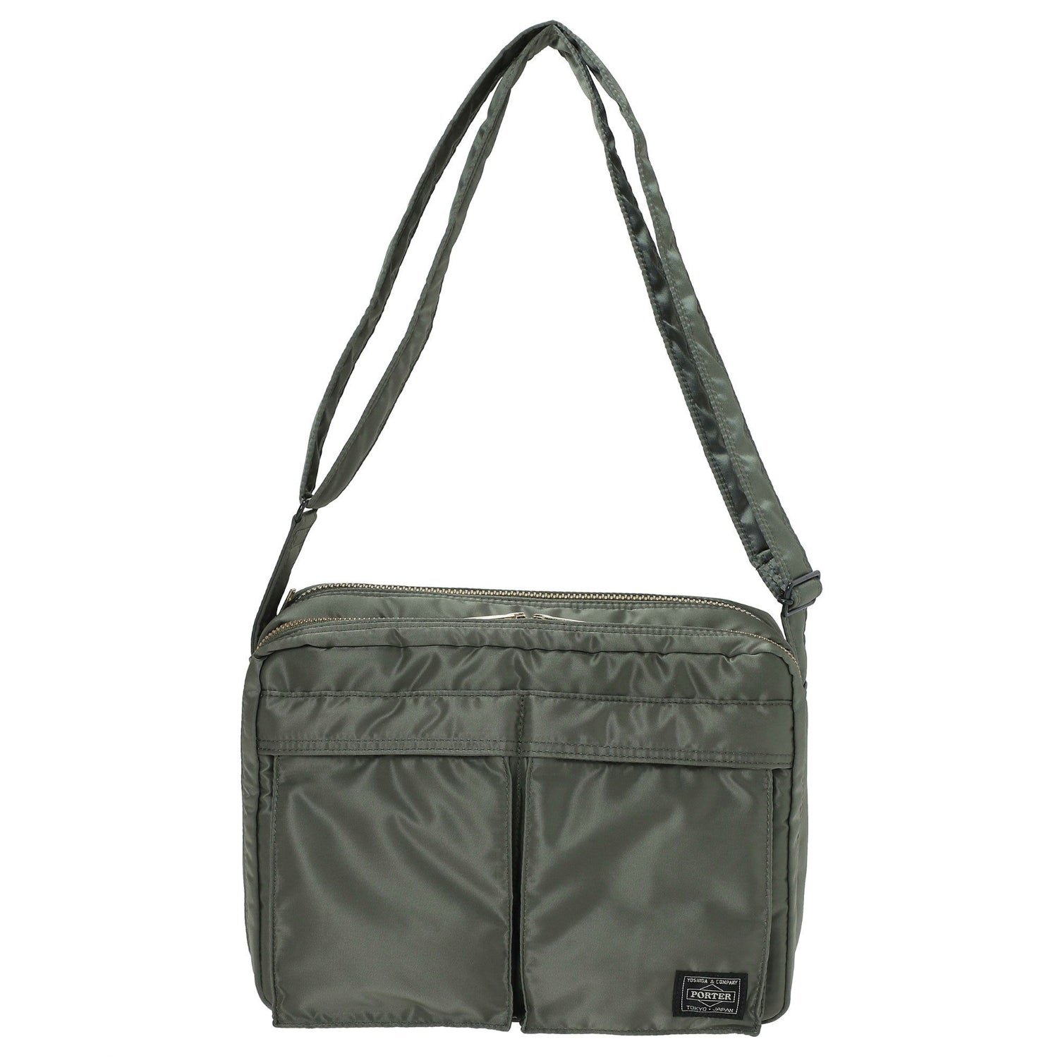 TANKER SHOULDER BAG (L) - SAGE GREEN I PORTER YOSHIDA