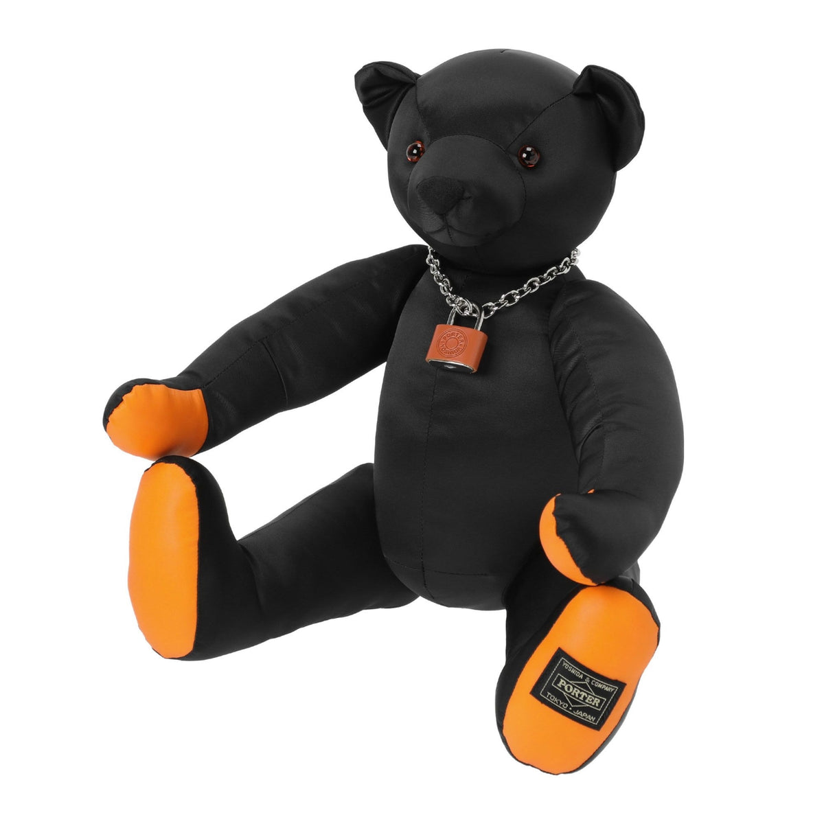 GRIZZLY BEAR WITH ORIGINAL PADLOCK - BLACK