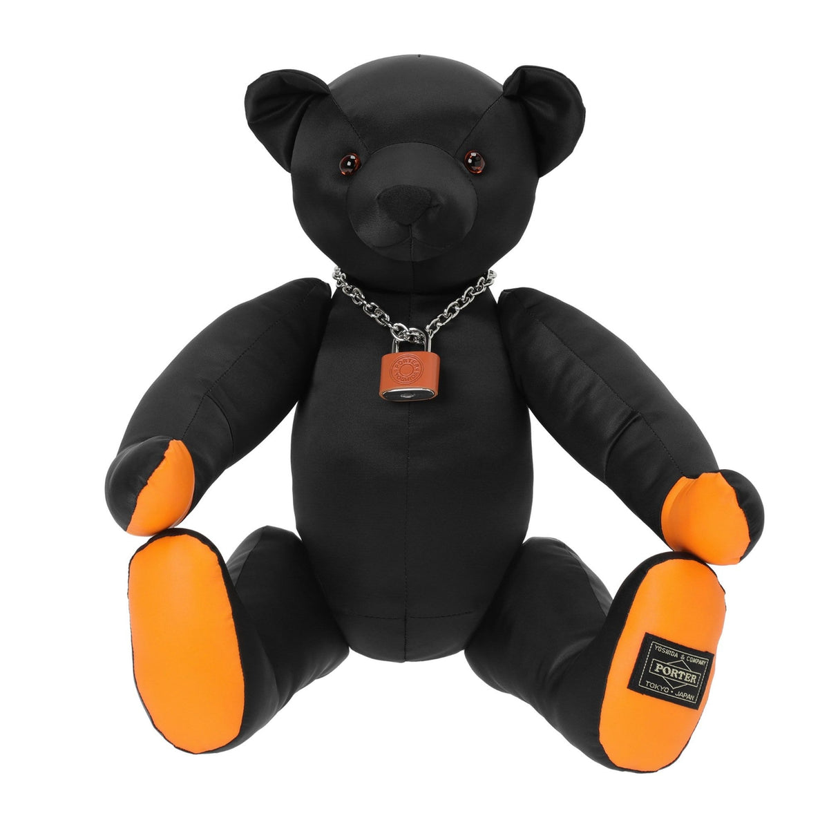 GRIZZLY BEAR WITH ORIGINAL PADLOCK - BLACK