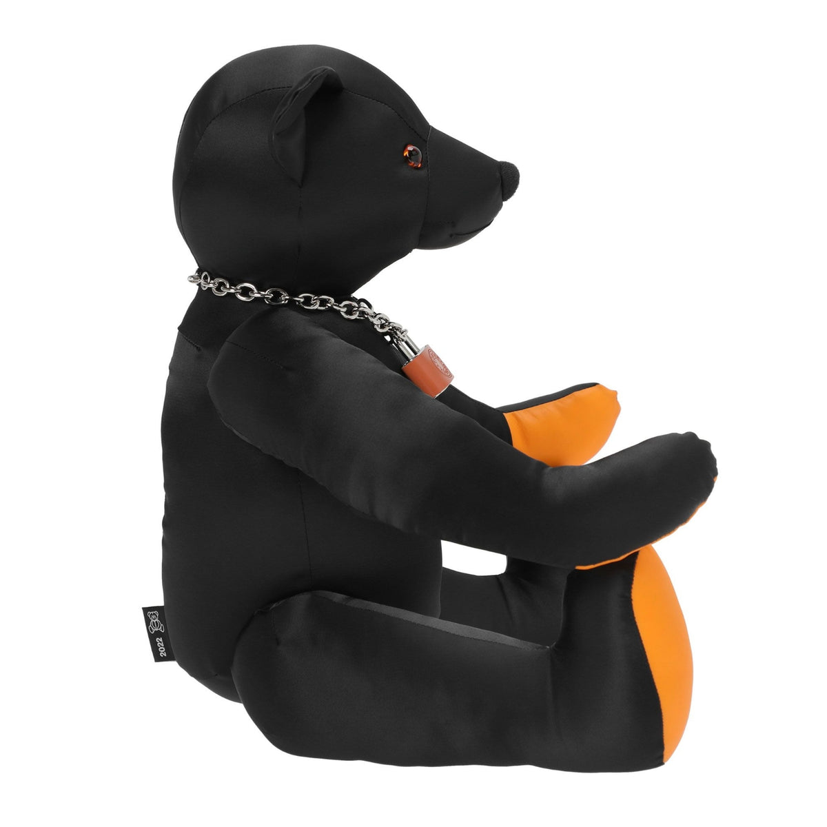 GRIZZLY BEAR WITH ORIGINAL PADLOCK - BLACK