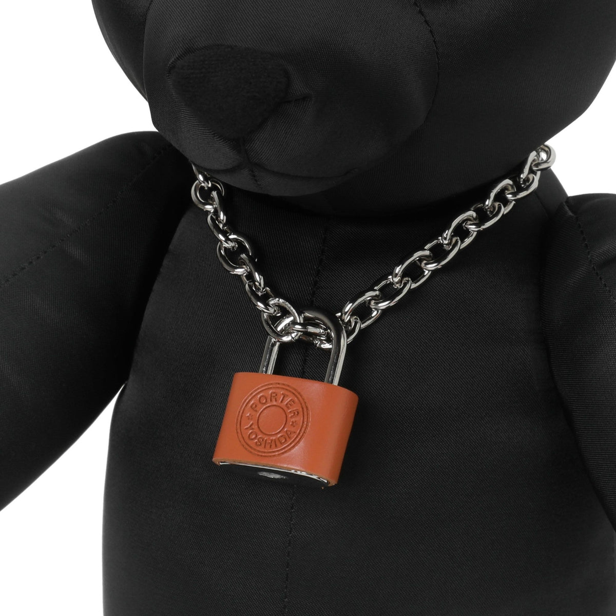 GRIZZLY BEAR WITH ORIGINAL PADLOCK - BLACK