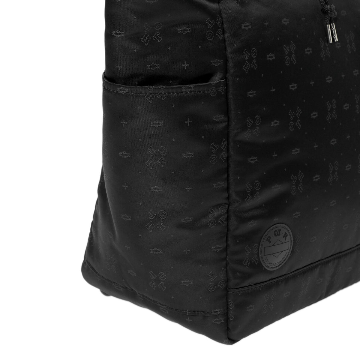 POTR MONOGRAM TOTE BAG - BLACK