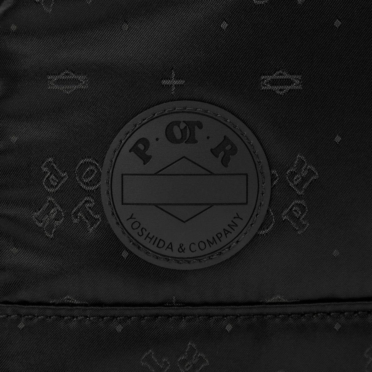 POTR MONOGRAM TOTE BAG - BLACK
