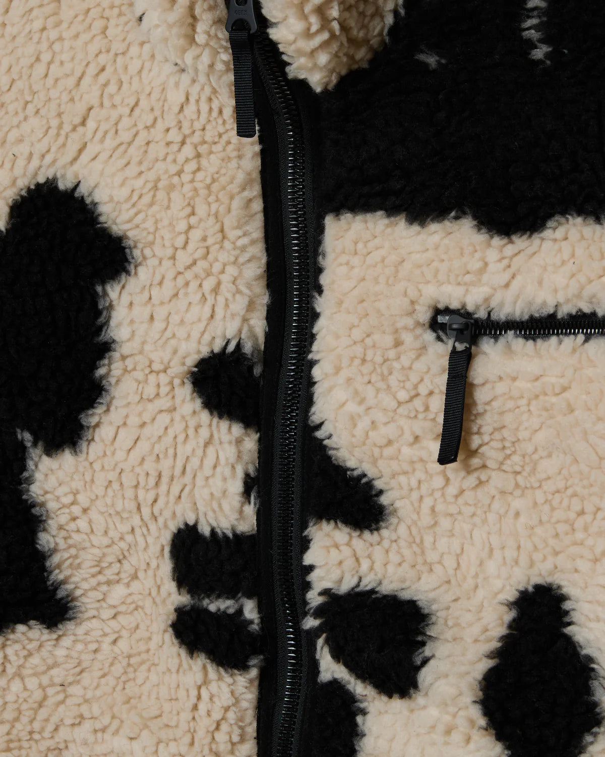 Obey Shaggy Sherpa Jacket Clay Multi