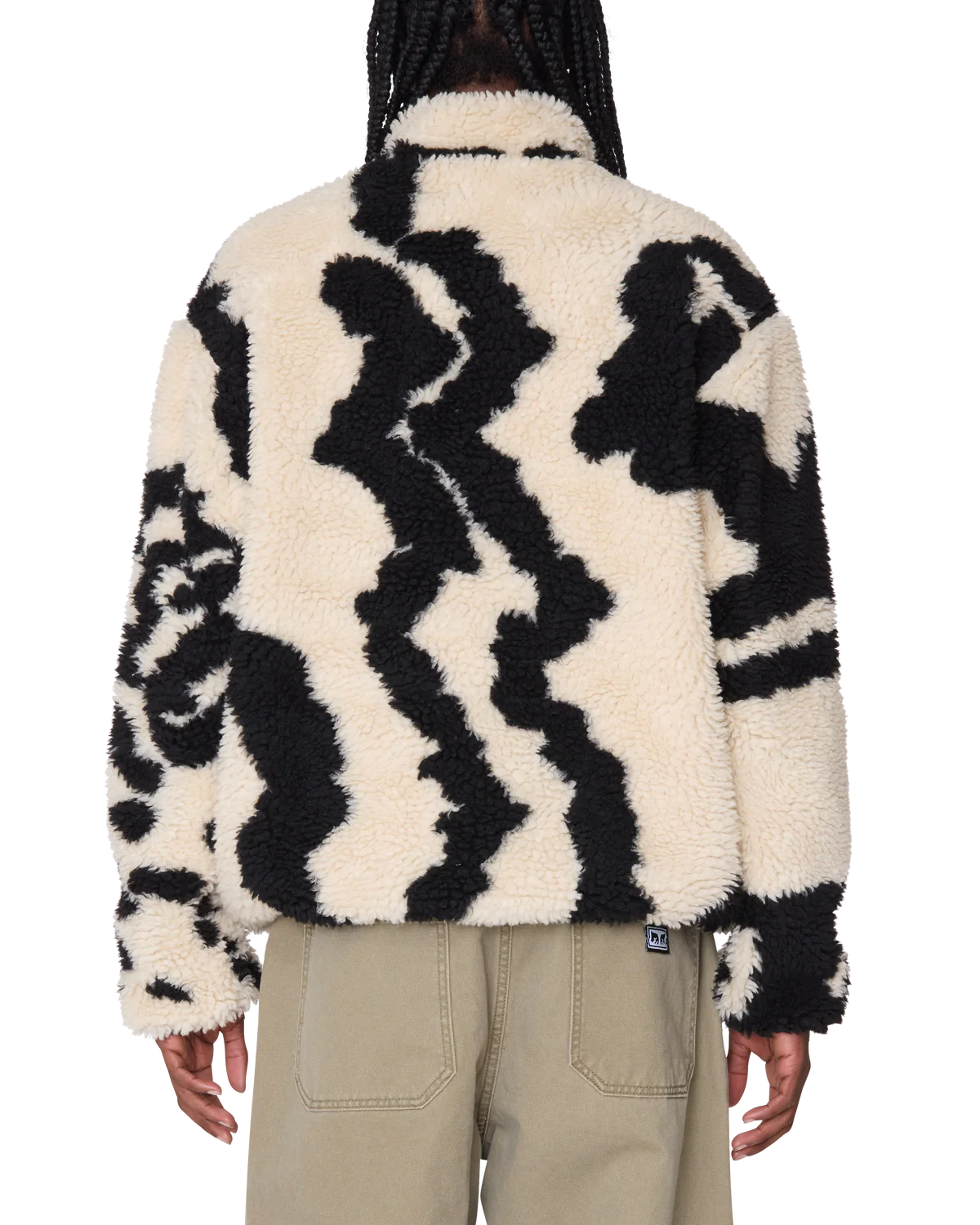Obey Shaggy Sherpa Jacket Clay Multi I Momentum - Momentum Clothing