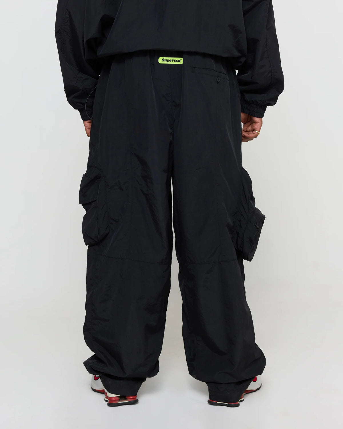 SUPERVSN S-Grid Cargo Pant Black 