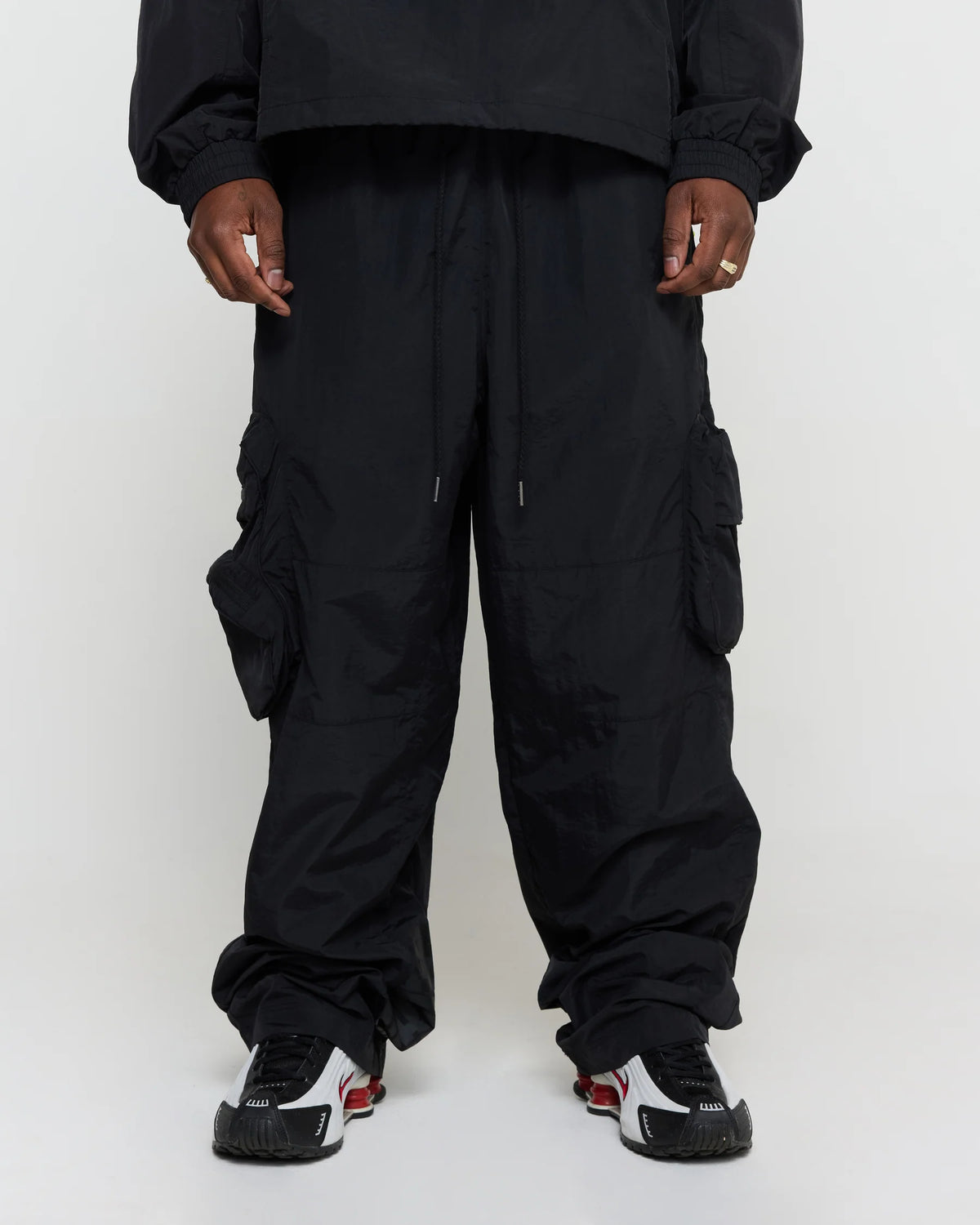 SUPERVSN S-Grid Cargo Pant Black 