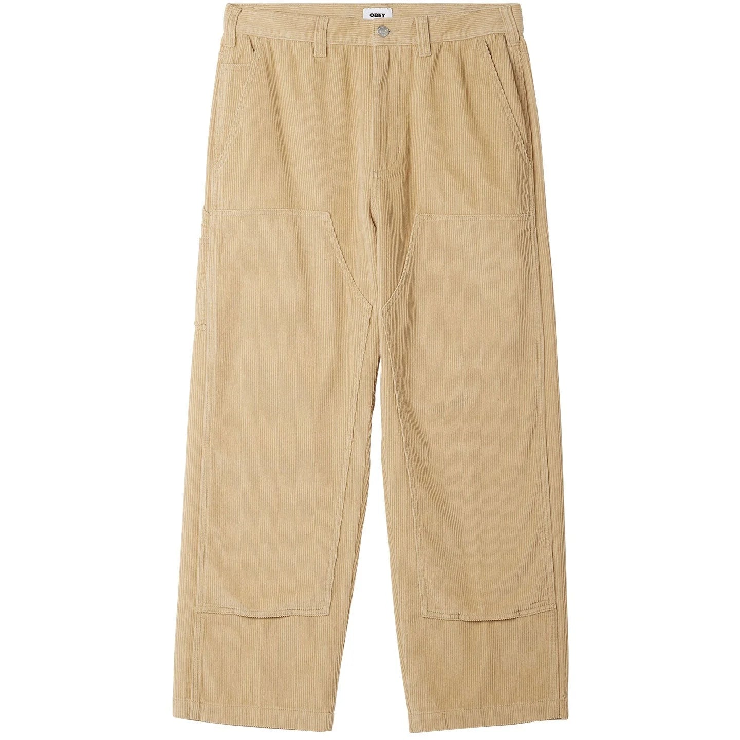 Obey Big Timer corduroy carpenter pants in brown