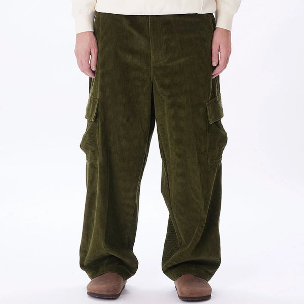 BIGWIG BAGGY CORDUROY CARGO PANT - ARMY I OBEY