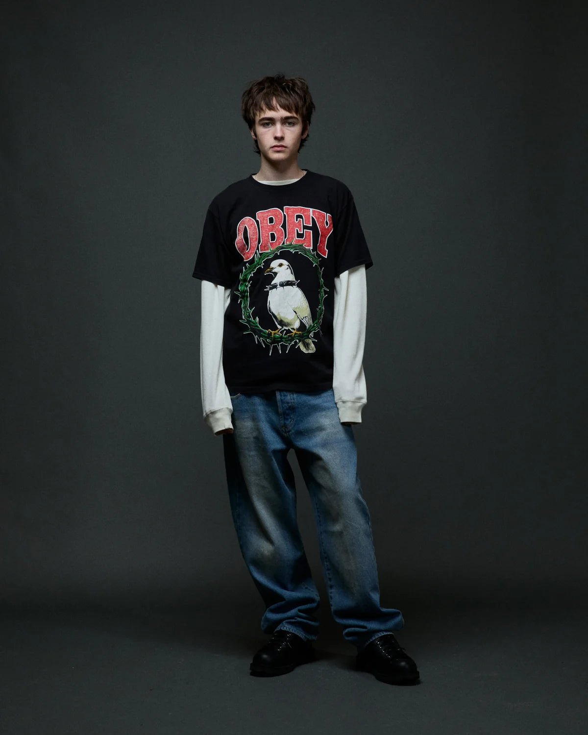 Obey Thorns of Peace Tee Black