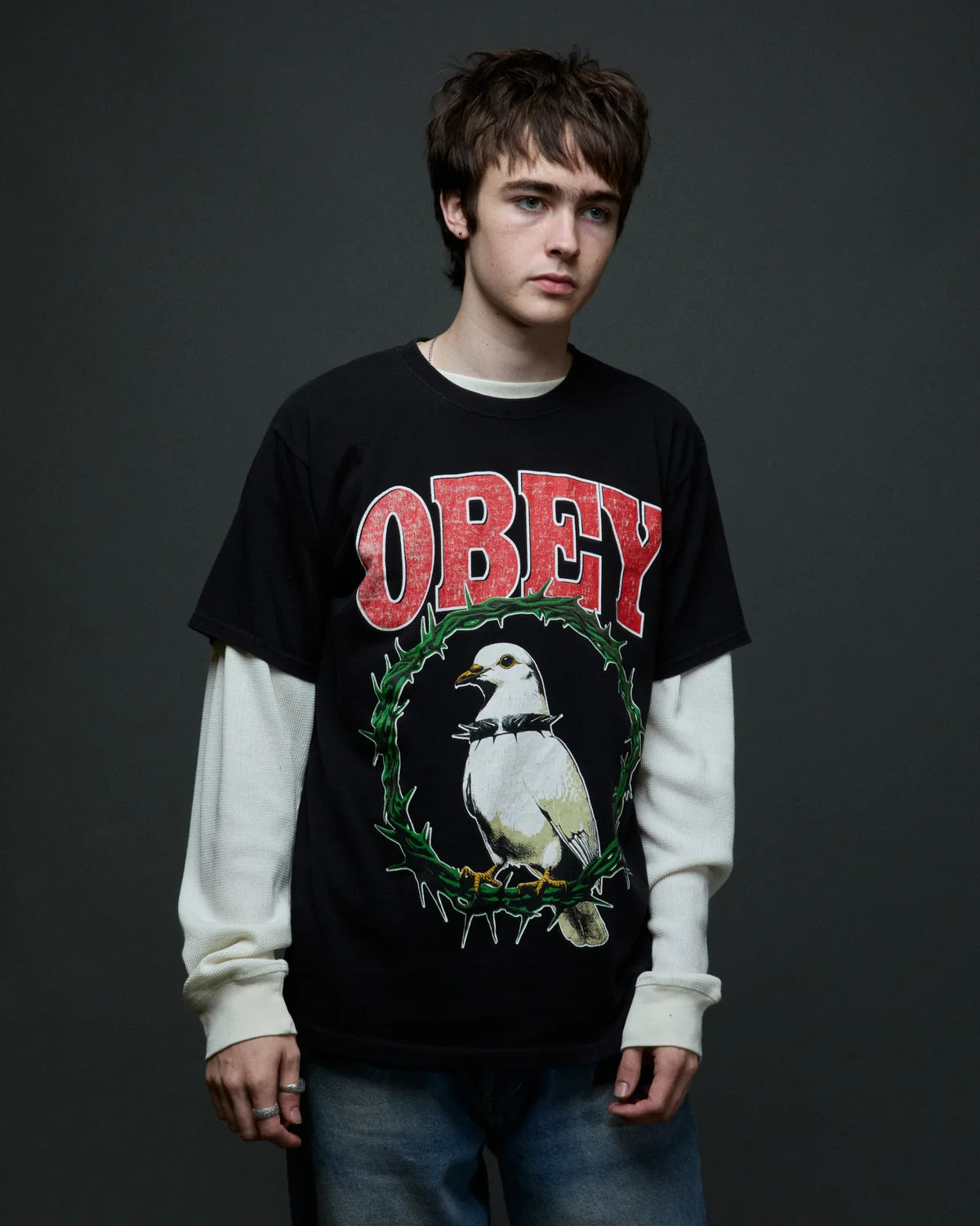 Obey Thorns of Peace Tee Black
