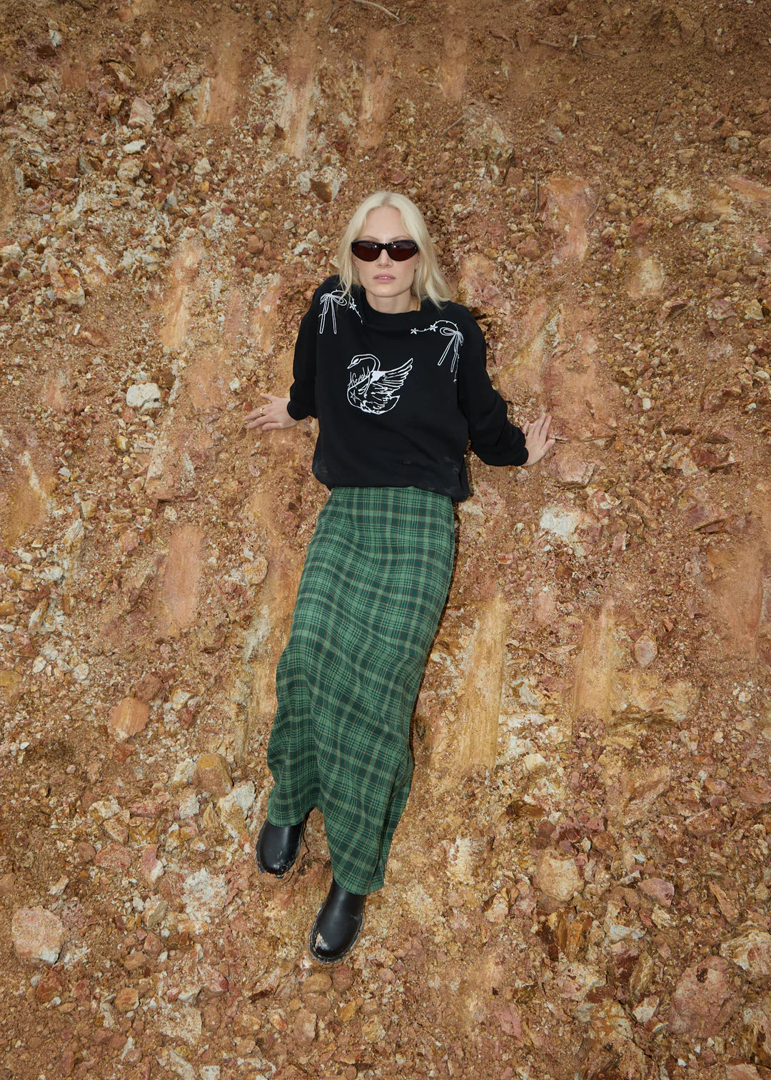 Afends W Lonnie Maxi Skirt Hunter Green