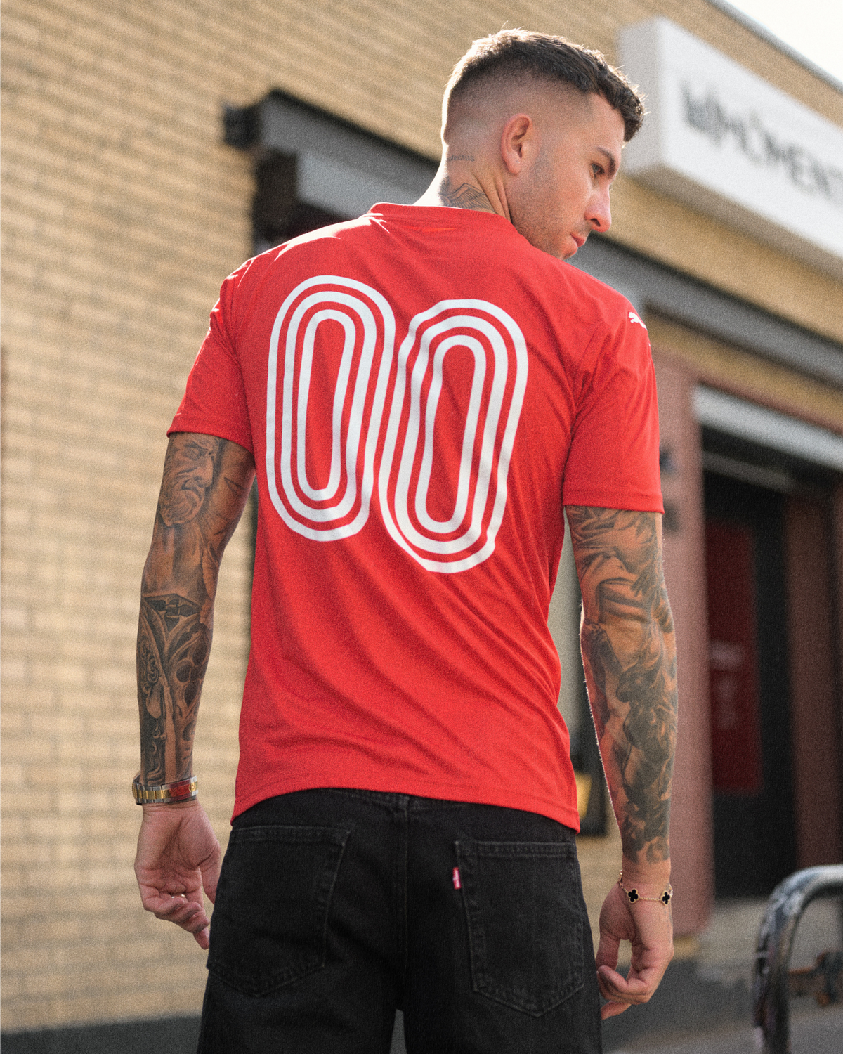 1UP X MOMENTUM JERSEY - PUMA RED 