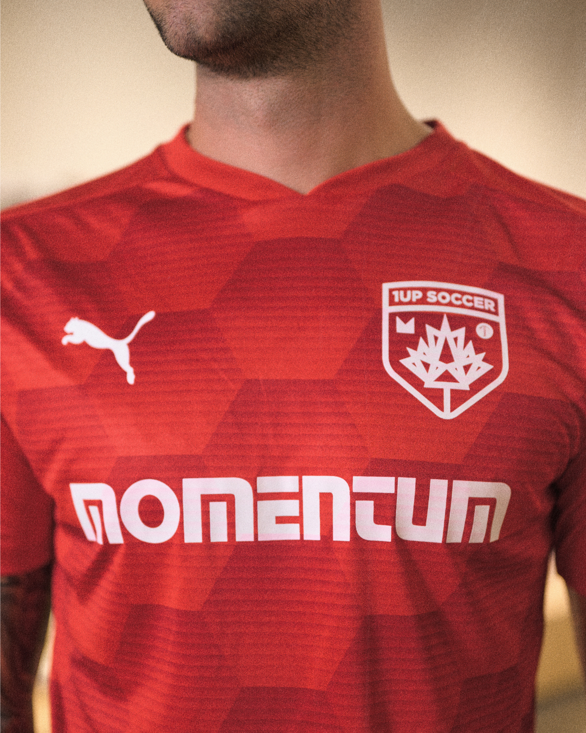 1UP X MOMENTUM JERSEY - PUMA RED 