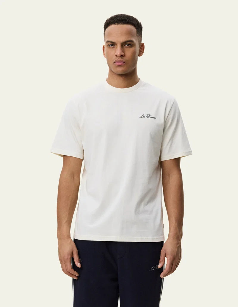 Les Deux Signature Print T-Shirt Light Ivory