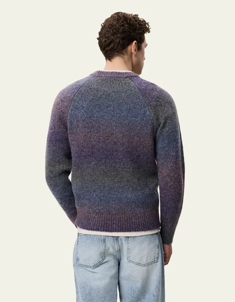 Gradient Roundneck Knit Spiced Plum Purple
