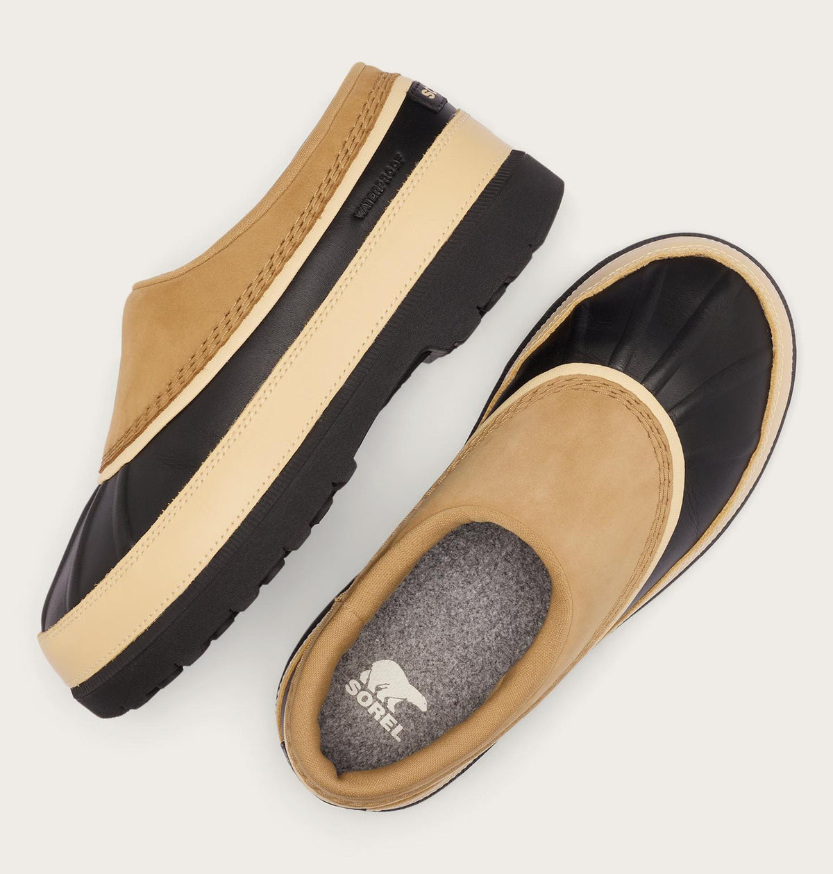 Sorel W Ambler WP Caribou Buff/Black 