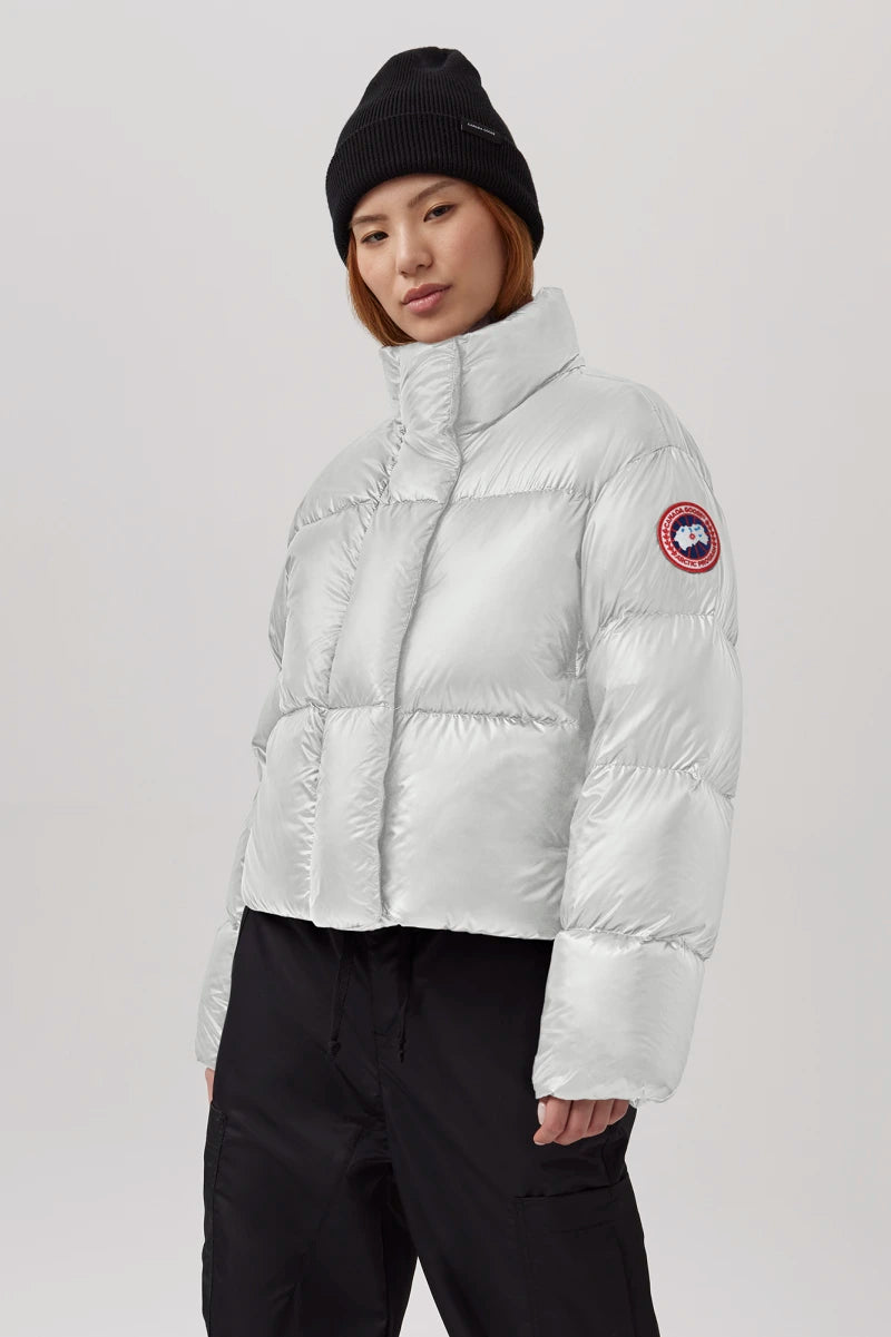 W CYPRESS CROPPED PUFFER BLACK LABEL - BLACK I CANADA GOOSE - Momentum  Clothing