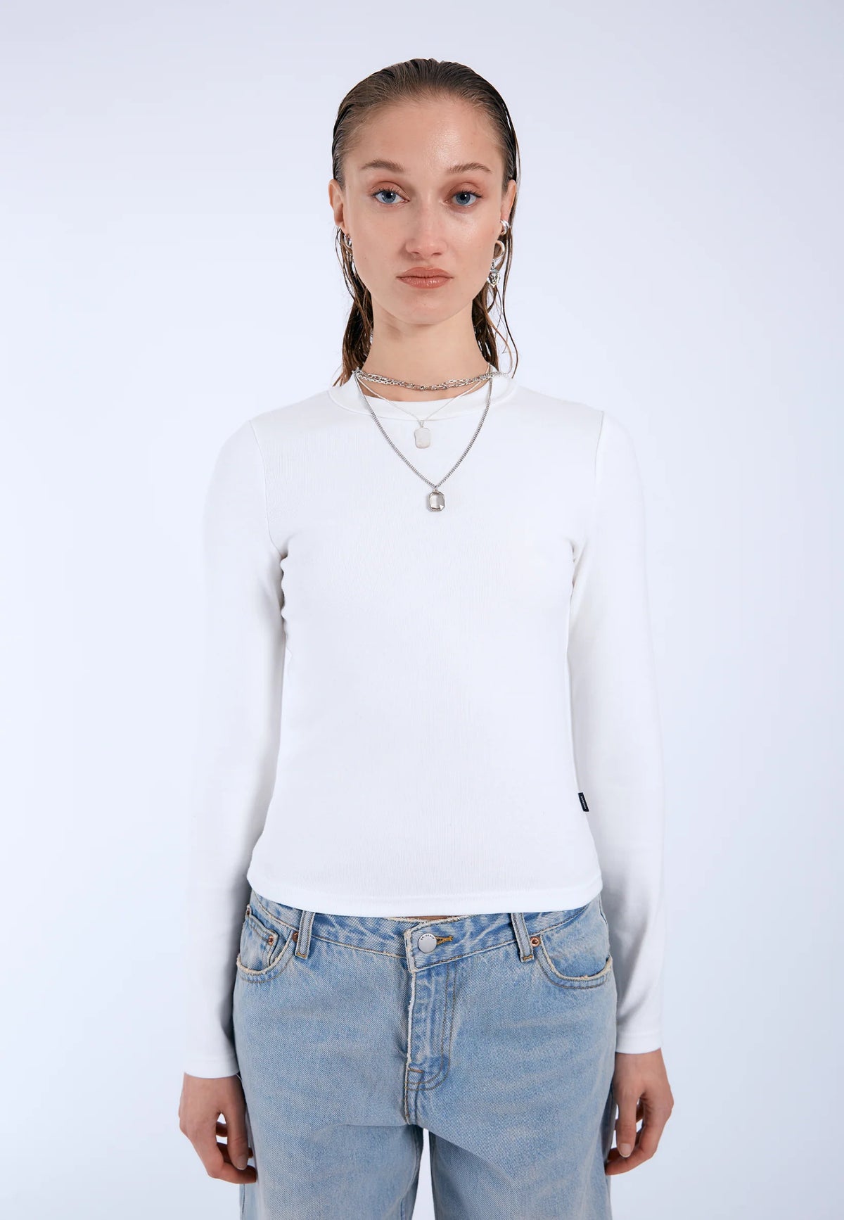 Dr. Denim W Stella Top Off White