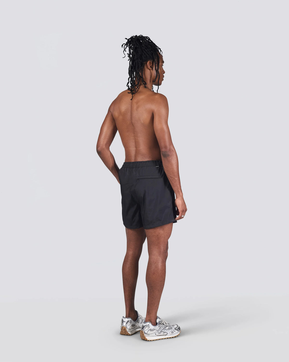 Bather Iridescent Black Modern Trunk Black