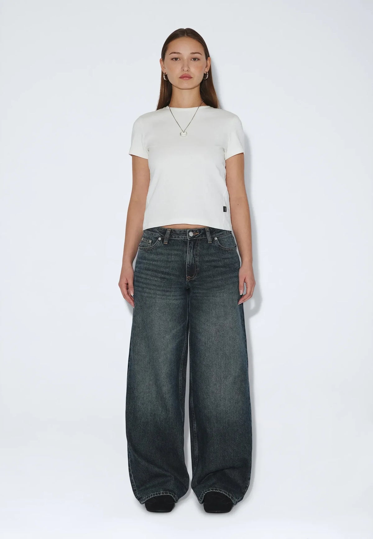 Dr.Denim W Ary Low Baggy Jean Kodiak Dark Fade