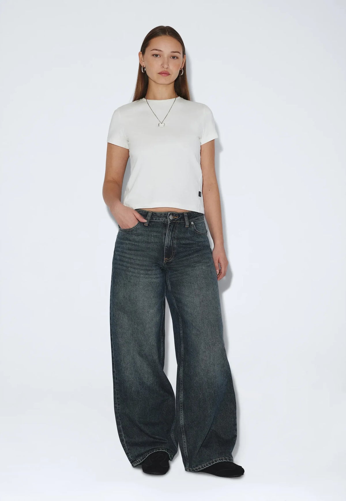 Dr.Denim W Ary Low Baggy Jean Kodiak Dark Fade