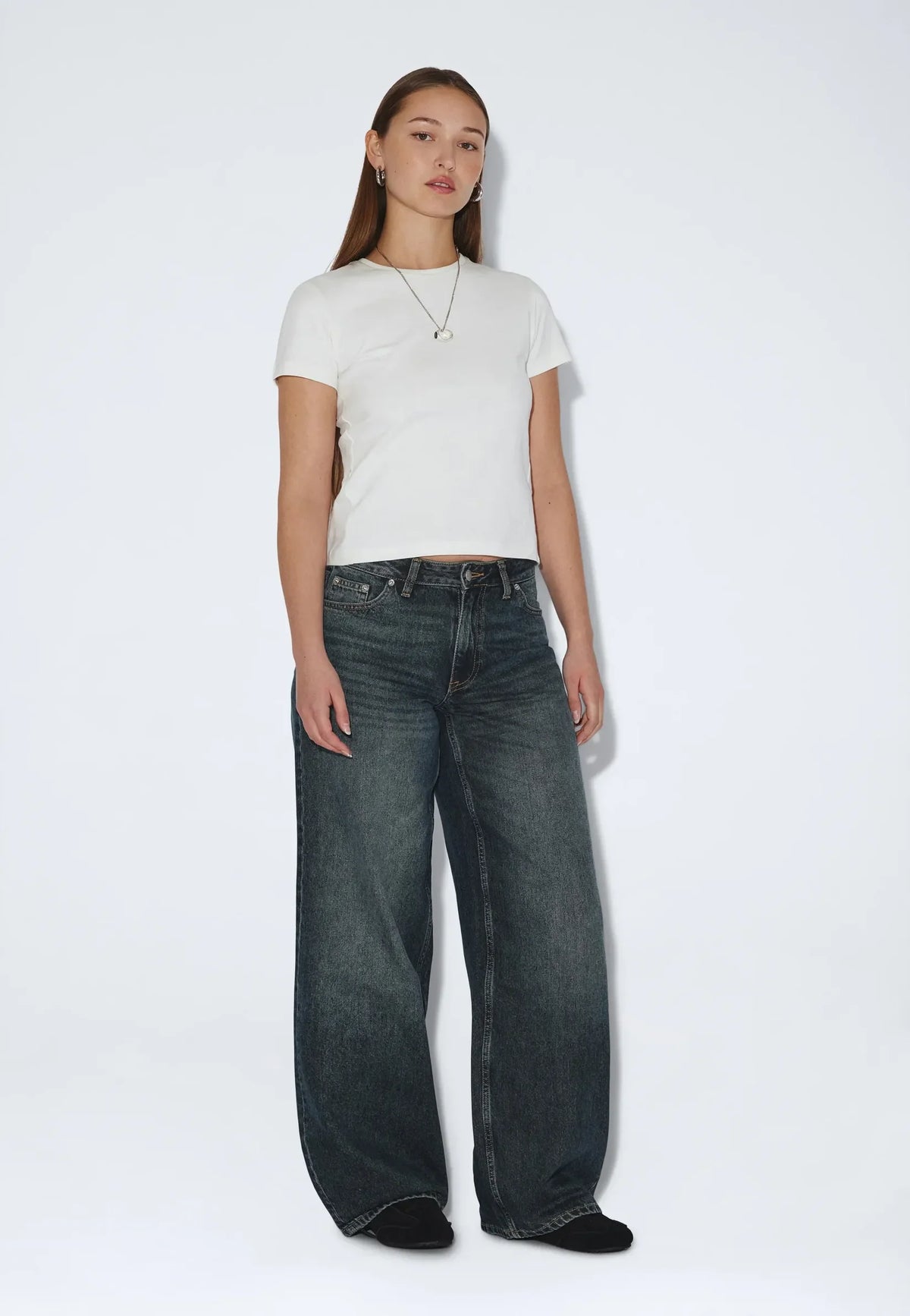 Dr.Denim W Ary Low Baggy Jean Kodiak Dark Fade