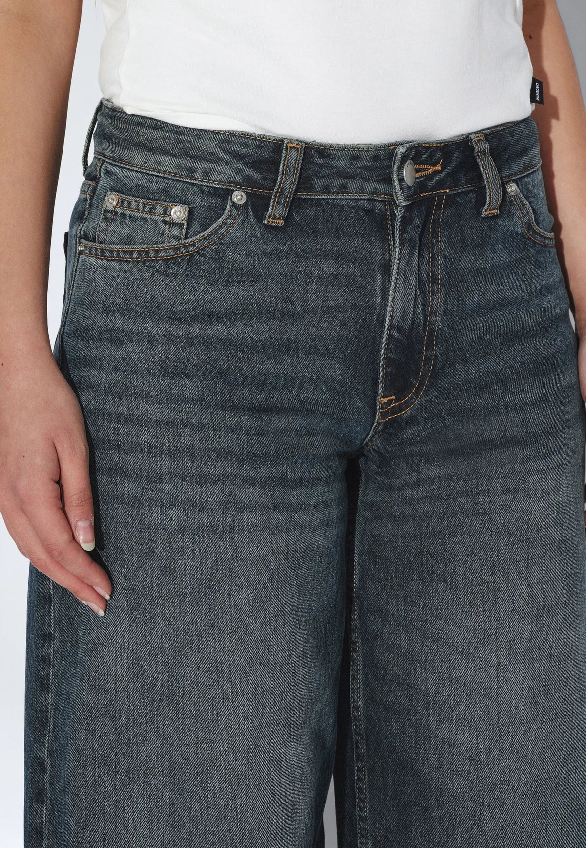 Dr.Denim W Ary Low Baggy Jean Kodiak Dark Fade