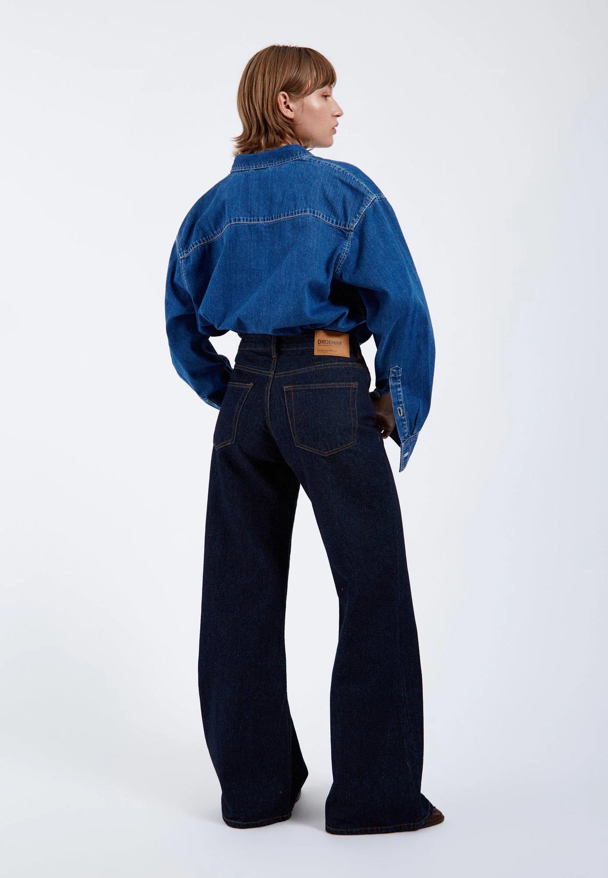Dr.Denim W Ray Denim Shirt Mid Retro