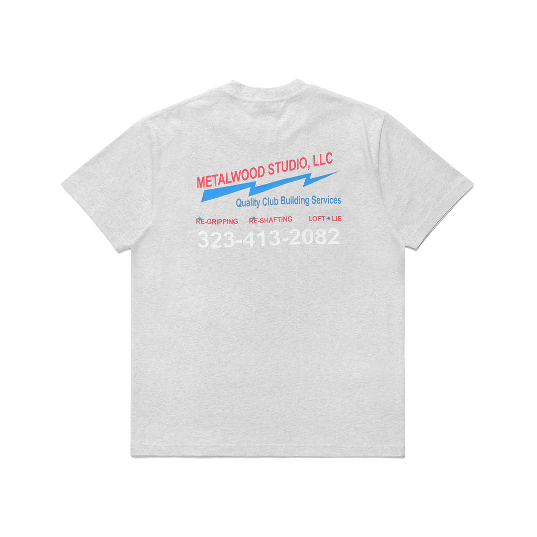 Metalwood Club Building T-Shirt Heather Grey